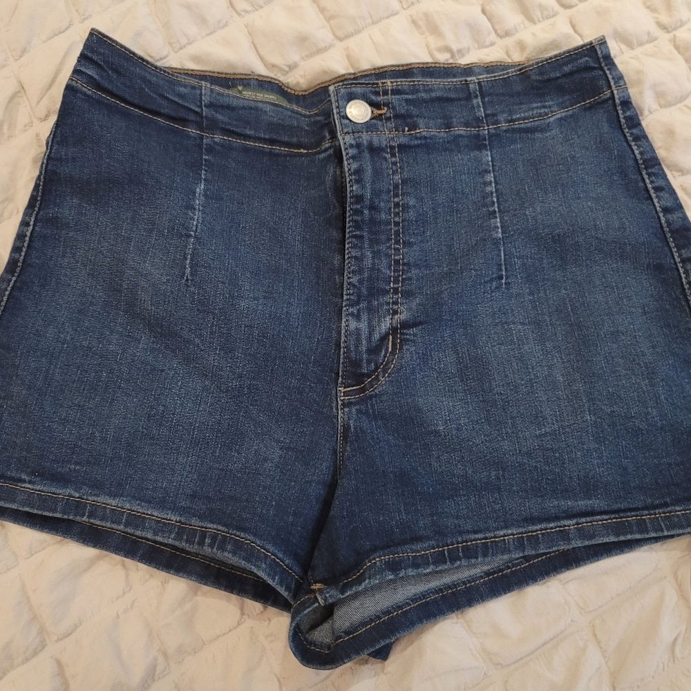 High Waist Jean Shorts